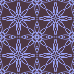 Abstract seamless pattern with mosaic motif tile ornamental lace ornament. Texture for print, fabric, textile, wallpaper.