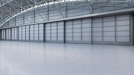 Airplane Hangar Interior 8b