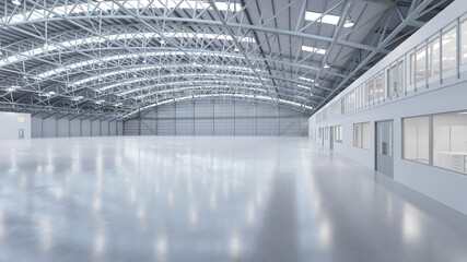 Airplane Hangar Interior 8b