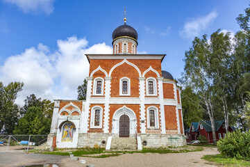Exterior of the Orthodox Church of Peter and Paul of the early 19th century. Mozhaysk, Russia