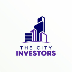 Simple City, Skyscraper, Building image graphic icon logo design abstract concept vector stock. Can be used as a symbol related to property or house