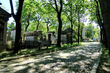 Cimetière du Père Lachaise. Vue générale. Paris.