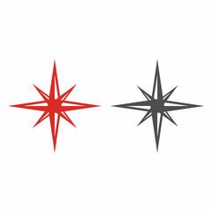 Compass icon Vector Illustration design Logo template