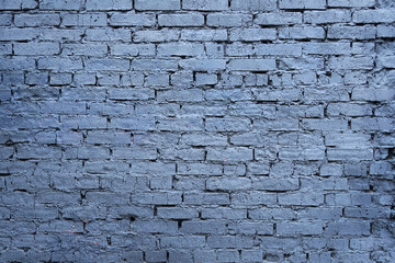 blue brick wall. background.