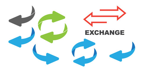 Flip over or turn. Back Arrow icon flat