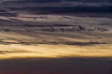 Nubes en un Atardecer en el Puerto de la Cruz, isla de Tenerife