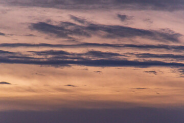 Nubes en un Atardecer en el Puerto de la Cruz, isla de Tenerife