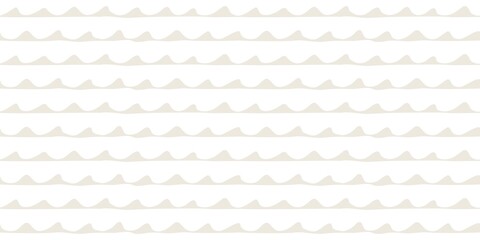 Seamless neautral pattern with nautical water waves
