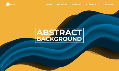 yellow abstract background and landing page