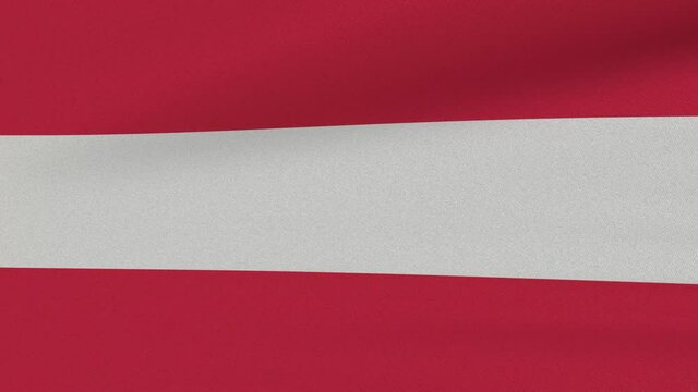 Loop Waving Flag Austria Land 3D Closeup