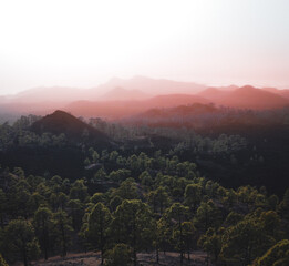 morning in the mountains