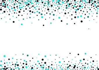 Turquoise Shine Carnival Vector  White