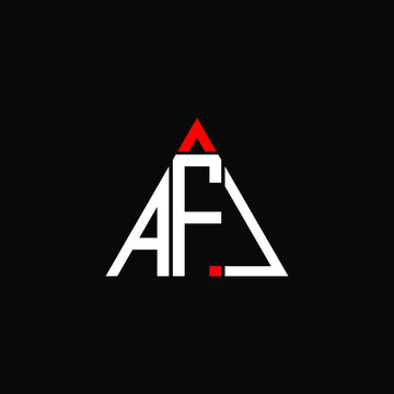AFJ letter logo creative design. AFJ unique design
