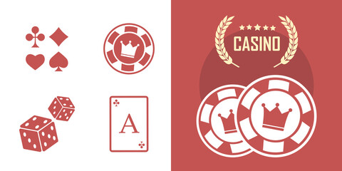 Lucky seven logo with gold sparks on black background