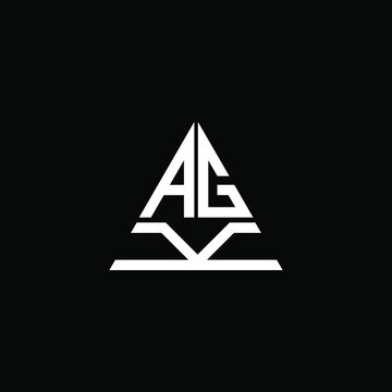 AGK letter logo creative design. AGK unique design
