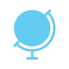 Vector globe blue icon