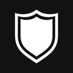 shield icon on grey background