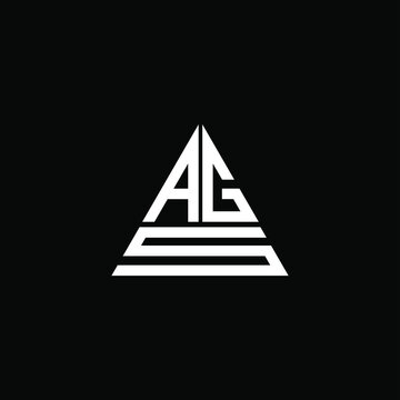 AGS letter logo creative design. AGS unique design
