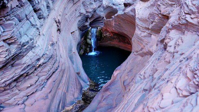 a high frame rate clip of the popular spa pool at karijini national park in the pilbara of western australia