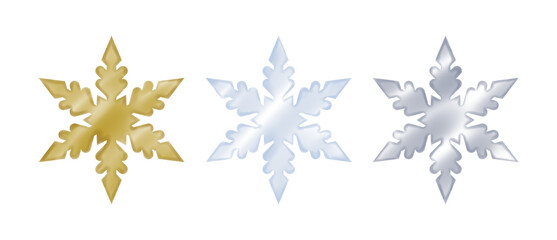 雪の結晶　イラスト素材