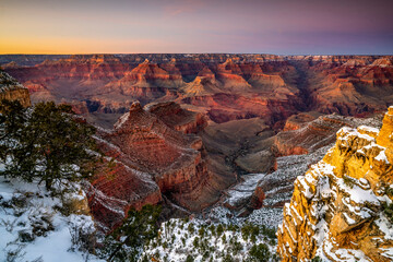 Grand Canyon,South Rim,sunset.Grand Canyon National Park,Arizona,USA