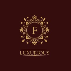 Luxury Logo Template in vector for Restaurant, Royalty, Boutique, Cafe, Hotel, Heraldry, Jewelry, Fashion and other vector illustrations