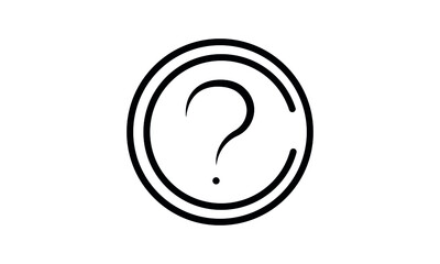 Question mark vector icon, ask symbol. FAQ and help pictogram, flat vector sign isolated on white background. Simple vector illustration for graphic and web design
