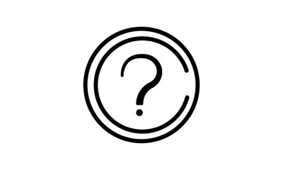 Question Icon Vector flat design style