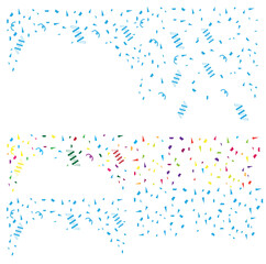 Gold confetti celebration. Celebrate gold vector background