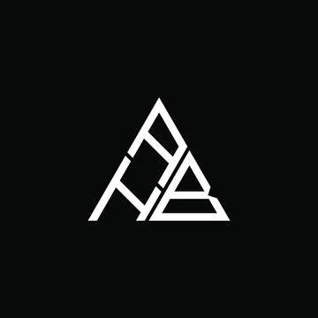 AHB letter logo creative design. AHB unique design
