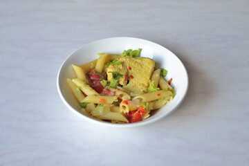 Turkey breast fillet pasta