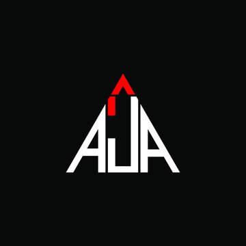 AJA letter logo creative design. AJA unique design
