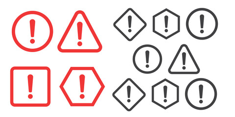 Danger sign design. Caution error icon.