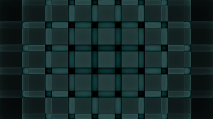 Abstrakter Hintergrund 4k grün türkis hell dunkel schwarz Quadrate Wellen Linien Wellness pattern