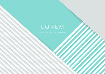 Abstract modern geometric backdrop background with textured grey and blue paper layers.