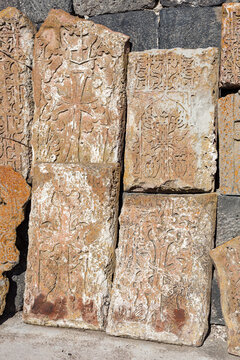 Ancient stone khachkar from Armenia