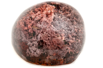 Macro mineral stone Quartz aquarium on a white background