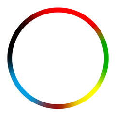 Illustration mit Kreis und 6 Parteifarben