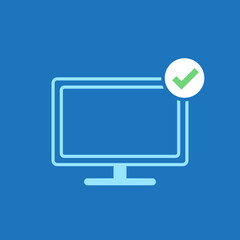 Computer icon vector. Business symbol vector.