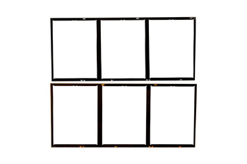 Medium format film frame.With white space.