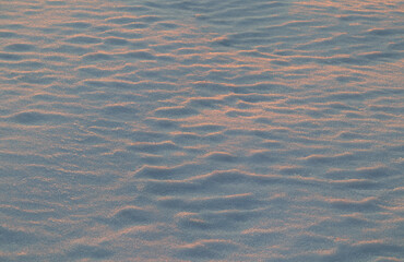 冬　雪　夕暮れ