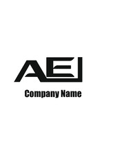 AE,EA,A,E abstract logo letters monograms.