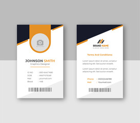 Minimalist id cards for company stuff.