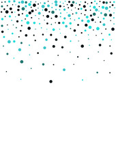 Blue Circle Carnaval Vector  White Background.