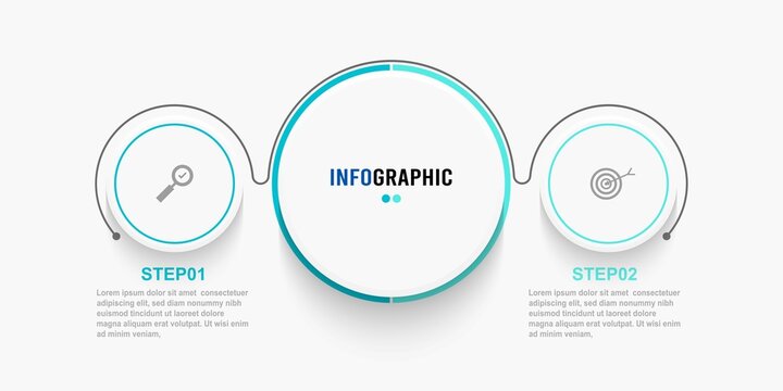 Business data visualization. Process chart. Abstract elements of graph, diagram with steps, options, parts or processes. Vector business template for presentation. Creative concept for infographic.