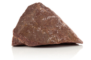 A stone, a fragment of crimson quartzite