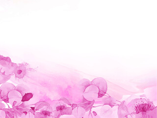 Pink watercolor background with colors of backgrounds and design of web banners, greeting cards. Vector illustration