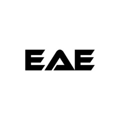 EAE letter logo design with white background in illustrator, vector logo modern alphabet font overlap style. calligraphy designs for logo, Poster, Invitation, etc.