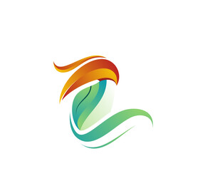 bird animal logo design template