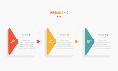 Business data visualization. Process chart. Abstract elements of graph, diagram with steps, options, parts or processes. Vector business template for presentation. Creative concept for infographic.